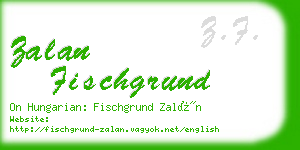 zalan fischgrund business card